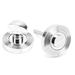 [45737] Polished Chrome Round Thumbturn Set (Beehive) - 45737