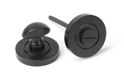 [46105] Aged Bronze Round Thumbturn Set (Plain) - 46105