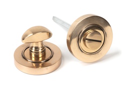 [46109] Polished Bronze Round Thumbturn Set (Plain) - 46109