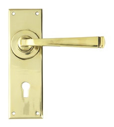 [90358] Aged Brass Avon Lever Lock Set - 90358