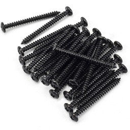 [91177] Black 10x2" Round Head Screws (25) - 91177