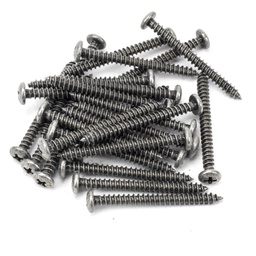 [91205] Pewter 10x2" Round Head Screws (25) - 91205