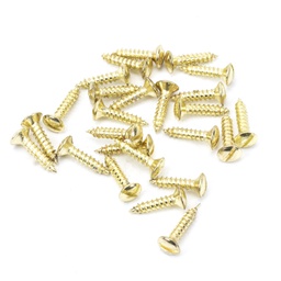 [91266] Polished Brass SS 8x¾" Countersunk Raised Head Screws (25) - 91266