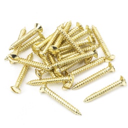 [91268] Polished Brass SS 8x1Â½" Countersunk Raised Head Screws (25) - 91268