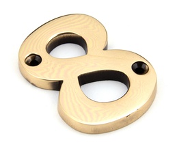 [92028] Polished Bronze Numeral 8 - 92028