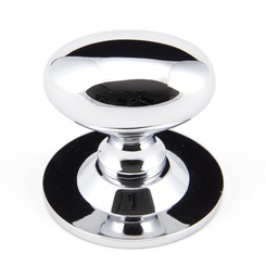 [92033] Polished Chrome Oval Cabinet Knob 40mm - 92033