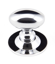 [92034] Polished Chrome Oval Cabinet Knob 33mm - 92034