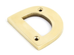 [83801D] Polished Brass Letter D - 83801D