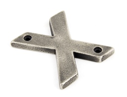 [83803X] Antique Pewter Letter X - 83803X