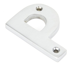 [83804P] Satin Chrome Letter P - 83804P