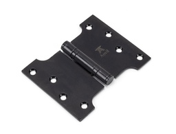 [33045] Black 4" x 3" x 5" Parliament Hinge (pair) ss - 33045