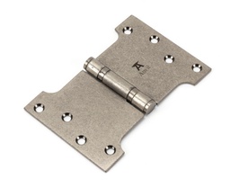 [33048] Pewter 4" x 4" x 6" Parliament Hinge (pair) ss - 33048