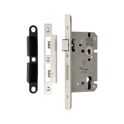 [B1230.700] Architectural DIN Euro Sashlock 60mm - (72mm c/c) - Square Faceplate - SSS