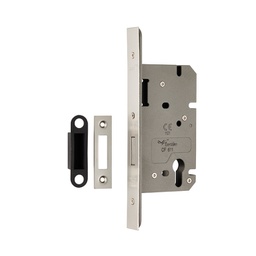 [B1231.700] Architectural DIN Euro Deadlock 60mm - Square Faceplate - SSS