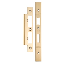 [B1250.505] Forend Strike & Fixing Pack To Suit Architectural DIN Euro Sash/Bathroom Lock - Satin Brass