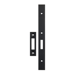 [B1251.382] Forend Strike & Fixing Pack To Suit Architectural DIN Deadlock - Matt Black