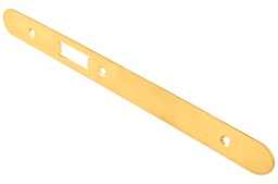 [B1257.503] Forend Strike & Fixing Pack To Suit Architectural DIN Latch - Radius - Stainless Brass