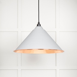 [49503F] Hammered Copper Hockley Pendant in Flock - 49503F