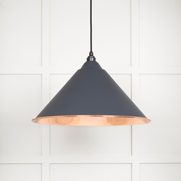 [49503SSL] Smooth Copper Hockley Pendant in Slate - 49503SSL