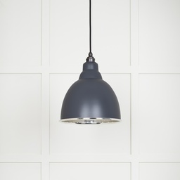 [49504SL] Smooth Nickel Brindley Pendant in Slate - 49504SL