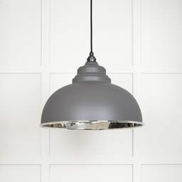 [49505BL] Smooth Nickel Harborne Pendant in Bluff - 49505BL