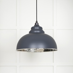 [49505SL] Smooth Nickel Harborne Pendant in Slate - 49505SL