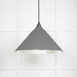 [49506BL] Smooth Nickel Hockley Pendant in Bluff - 49506BL