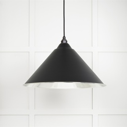 [49506EB] Smooth Nickel Hockley Pendant in Elan Black - 49506EB