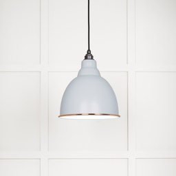 [49507BI] White Gloss Brindley Pendant in Birch - 49507BI