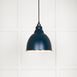 [49507DU] White Gloss Brindley Pendant in Dusk - 49507DU