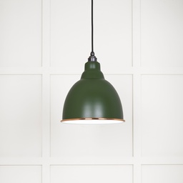 [49507H] White Gloss Brindley Pendant in Heath - 49507H