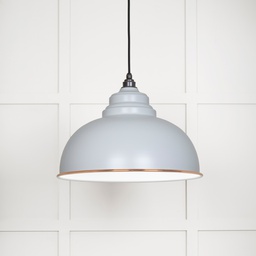 [49508BI] White Gloss Harborne Pendant in Birch - 49508BI