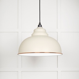 [49508TE] White Gloss Harborne Pendant in Teasel - 49508TE