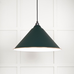 [49510DI] White Gloss Hockley Pendant in Dingle - 49510DI