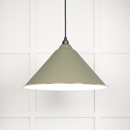 [49510TU] White Gloss Hockley Pendant in Tump - 49510TU