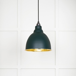 [49517DI] Hammered Brass Brindley Pendant in Dingle - 49517DI