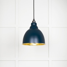 [49517DU] Hammered Brass Brindley Pendant in Dusk - 49517DU