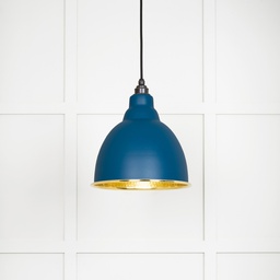 [49517U] Hammered Brass Brindley Pendant in Upstream - 49517U