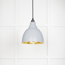 [49518BI] Smooth Brass Brindley Pendant in Birch - 49518BI