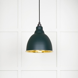 [49518DI] Smooth Brass Brindley Pendant in Dingle - 49518DI