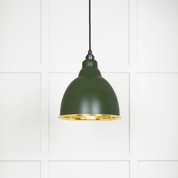 [49518H] Smooth Brass Brindley Pendant in Heath - 49518H