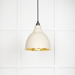 [49518TE] Smooth Brass Brindley Pendant in Teasel - 49518TE