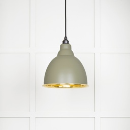 [49518TU] Smooth Brass Brindley Pendant in Tump - 49518TU