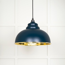 [49522DU] Smooth Brass Harborne Pendant in Dusk - 49522DU