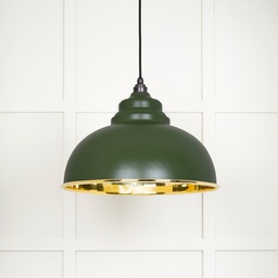 [49522H] Smooth Brass Harborne Pendant in Heath - 49522H