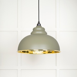 [49522TU] Smooth Brass Harborne Pendant in Tump - 49522TU