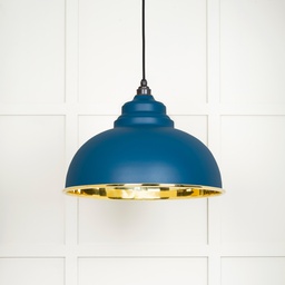 [49522U] Smooth Brass Harborne Pendant in Upstream - 49522U