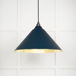 [49524DU] Smooth Brass Hockley Pendant in Dusk - 49524DU