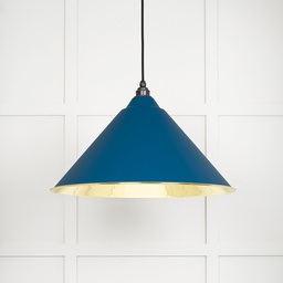 [49524U] Smooth Brass Hockley Pendant in Upstream - 49524U