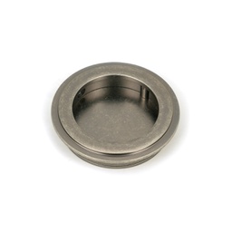 [50178] Pewter 60mm Art Deco Round Pull - 50178